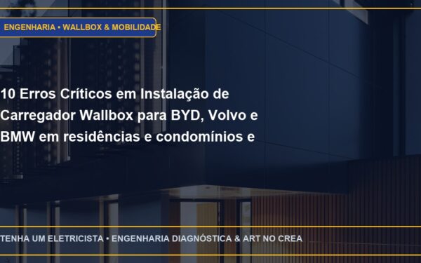 10 Erros Críticos em Instalação de Carregador Wallbox para BYD, Volvo e BMW em residências e condomínios e Como Evitar