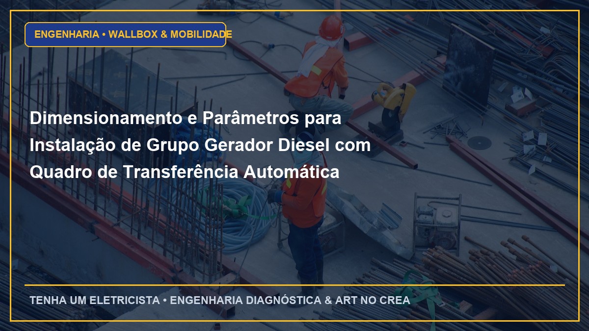 Dimensionamento e Parâmetros para Instalação de Grupo Gerador Diesel com Quadro de Transferência Automática (QTA)