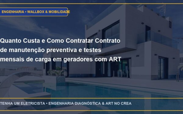 Quanto Custa e Como Contratar Contrato de manutenção preventiva e testes mensais de carga em geradores com ART