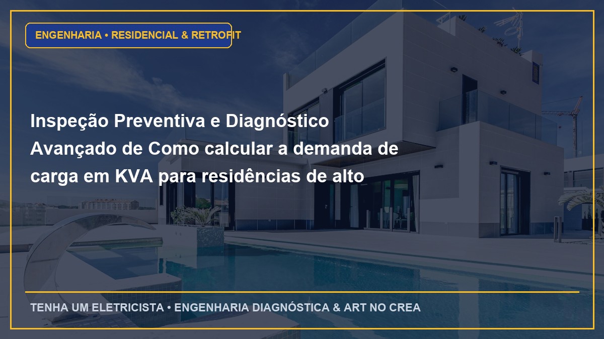 Inspeção Preventiva e Diagnóstico Avançado de Como calcular a demanda de carga em KVA para residências de alto padrão