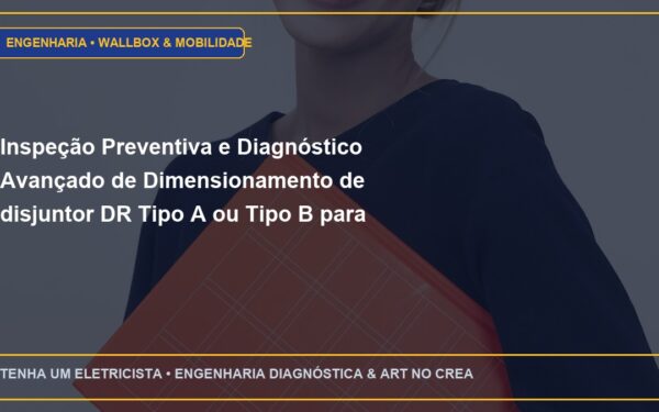 Inspeção Preventiva e Diagnóstico Avançado de Dimensionamento de disjuntor DR Tipo A ou Tipo B para carregadores veiculares