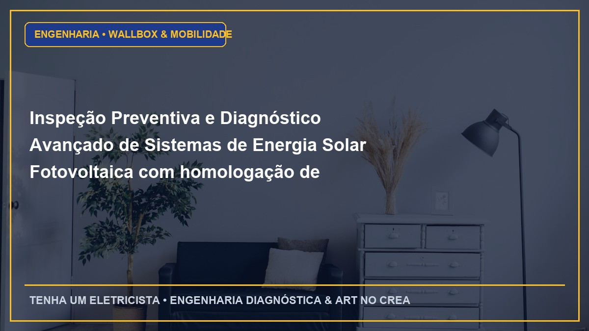 Inspeção Preventiva e Diagnóstico Avançado de Sistemas de Energia Solar Fotovoltaica com homologação de projeto na Enel SP