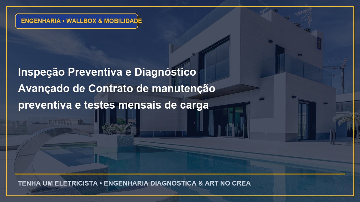 Inspeção Preventiva e Diagnóstico Avançado de Contrato de manutenção preventiva e testes mensais de carga em geradores