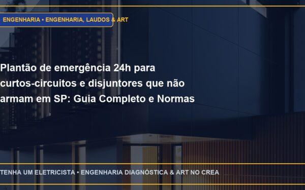 Plantão de emergência 24h para curtos-circuitos e disjuntores que não armam em SP: Guia Completo e Normas