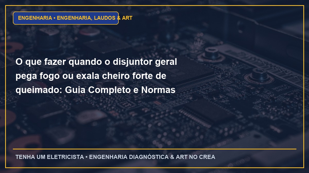 O que fazer quando o disjuntor geral pega fogo ou exala cheiro forte de queimado: Guia Completo e Normas