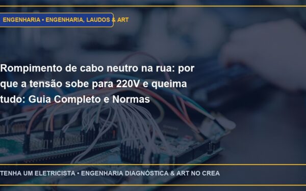 Rompimento de cabo neutro na rua: por que a tensão sobe para 220V e queima tudo: Guia Completo e Normas