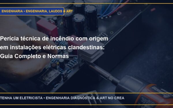 Perícia técnica de incêndio com origem em instalações elétricas clandestinas: Guia Completo e Normas