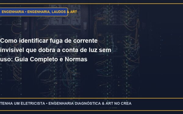 Como identificar fuga de corrente invisível que dobra a conta de luz sem uso: Guia Completo e Normas