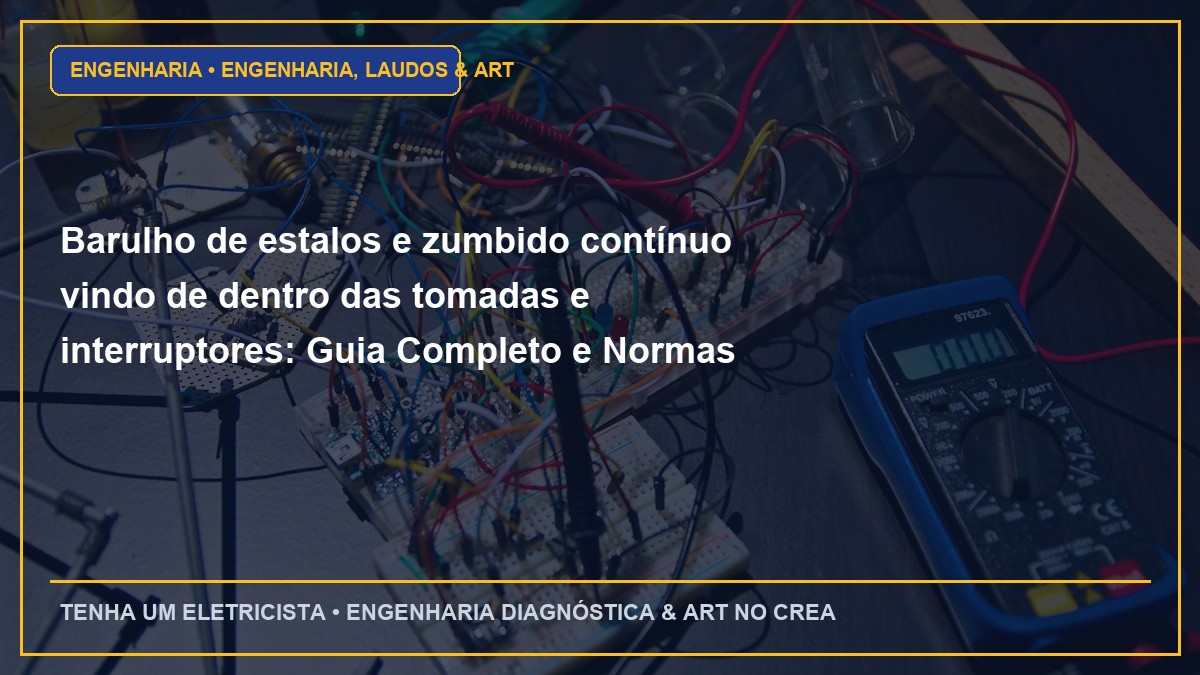 Barulho de estalos e zumbido contínuo vindo de dentro das tomadas e interruptores: Guia Completo e Normas