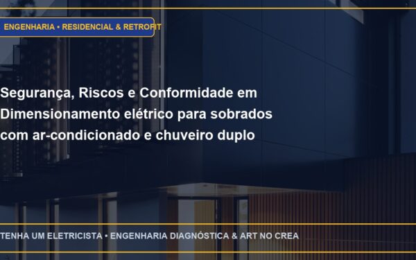 Segurança, Riscos e Conformidade em Dimensionamento elétrico para sobrados com ar-condicionado e chuveiro duplo