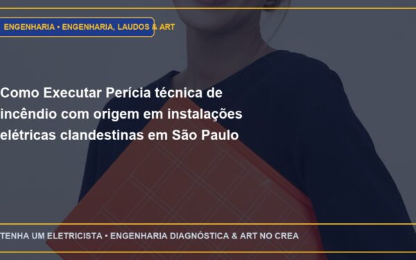 Como Executar Perícia técnica de incêndio com origem em instalações elétricas clandestinas em São Paulo