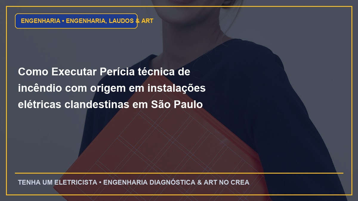 Como Executar Perícia técnica de incêndio com origem em instalações elétricas clandestinas em São Paulo