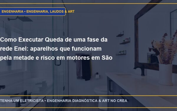 Como Executar Queda de uma fase da rede Enel: aparelhos que funcionam pela metade e risco em motores em São Paulo