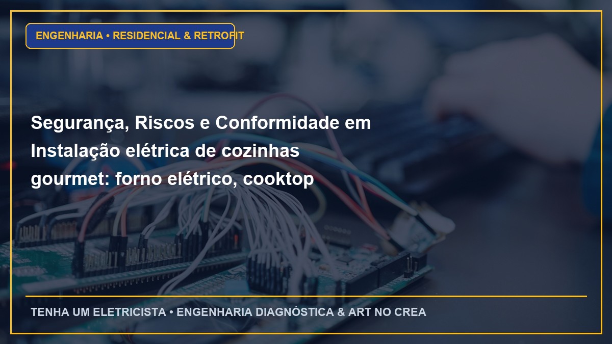 Segurança, Riscos e Conformidade em Instalação elétrica de cozinhas gourmet: forno elétrico, cooktop indução e micro-ondas