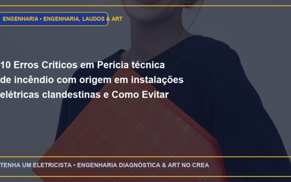 10 Erros Críticos em Perícia técnica de incêndio com origem em instalações elétricas clandestinas e Como Evitar