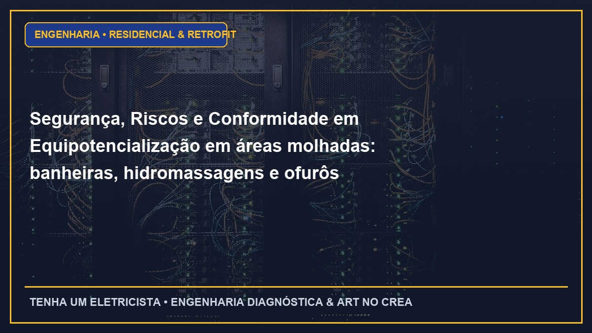 Segurança, Riscos e Conformidade em Equipotencialização em áreas molhadas: banheiras, hidromassagens e ofurôs