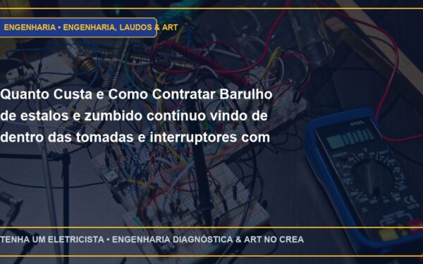 Quanto Custa e Como Contratar Barulho de estalos e zumbido contínuo vindo de dentro das tomadas e interruptores com ART