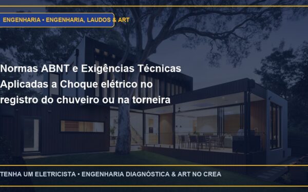 Normas ABNT e Exigências Técnicas Aplicadas a Choque elétrico no registro do chuveiro ou na torneira metálica: causas e solução