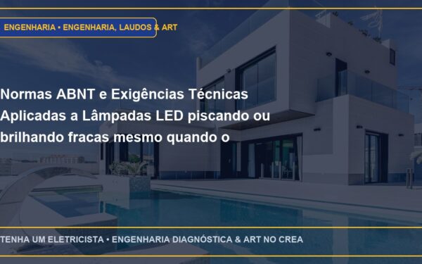 Normas ABNT e Exigências Técnicas Aplicadas a Lâmpadas LED piscando ou brilhando fracas mesmo quando o interruptor está desligado