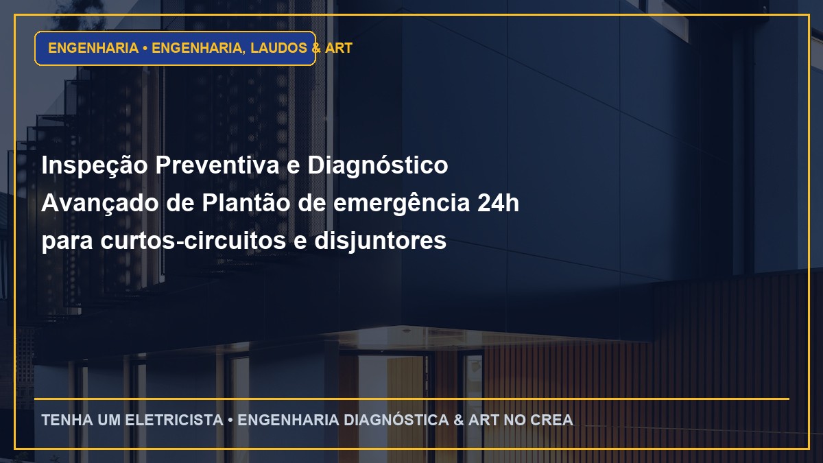 Inspeção Preventiva e Diagnóstico Avançado de Plantão de emergência 24h para curtos-circuitos e disjuntores que não armam em SP