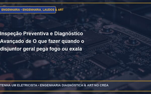 Inspeção Preventiva e Diagnóstico Avançado de O que fazer quando o disjuntor geral pega fogo ou exala cheiro forte de queimado