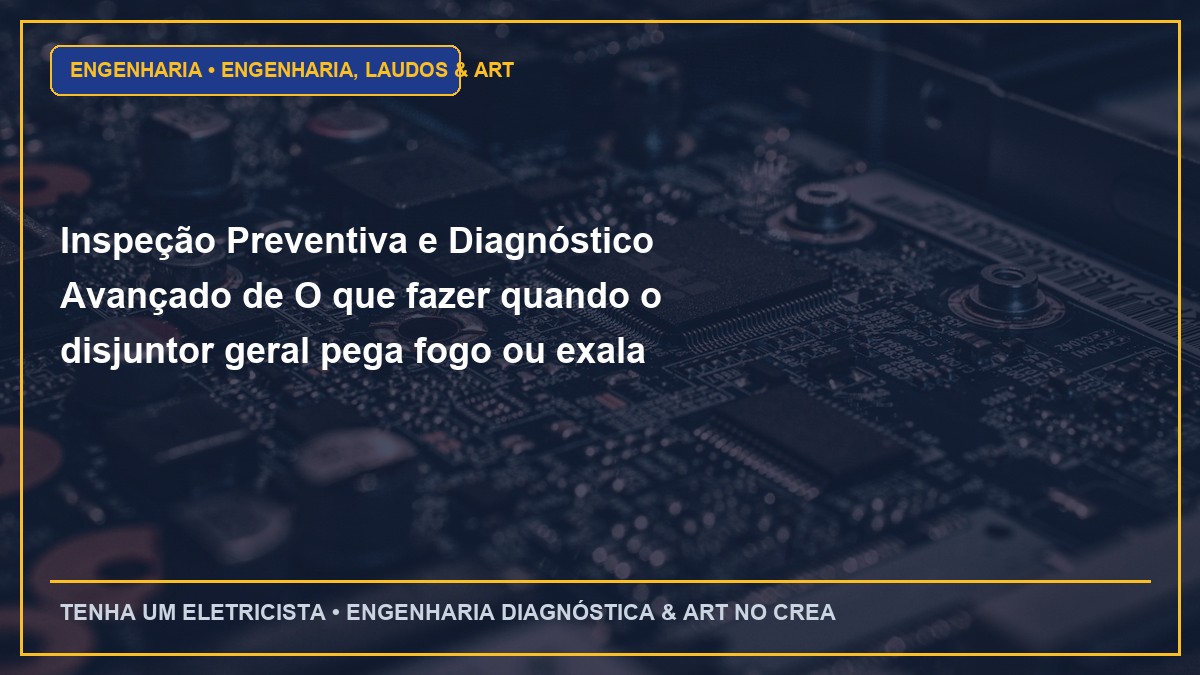 Inspeção Preventiva e Diagnóstico Avançado de O que fazer quando o disjuntor geral pega fogo ou exala cheiro forte de queimado